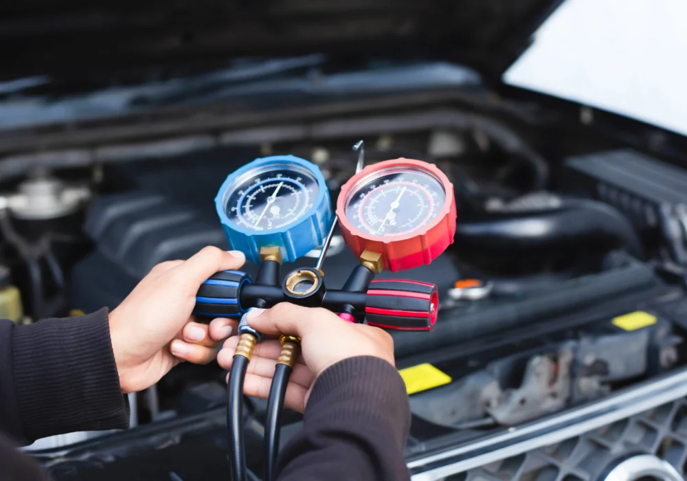 car air con leak test and repair Heywood
